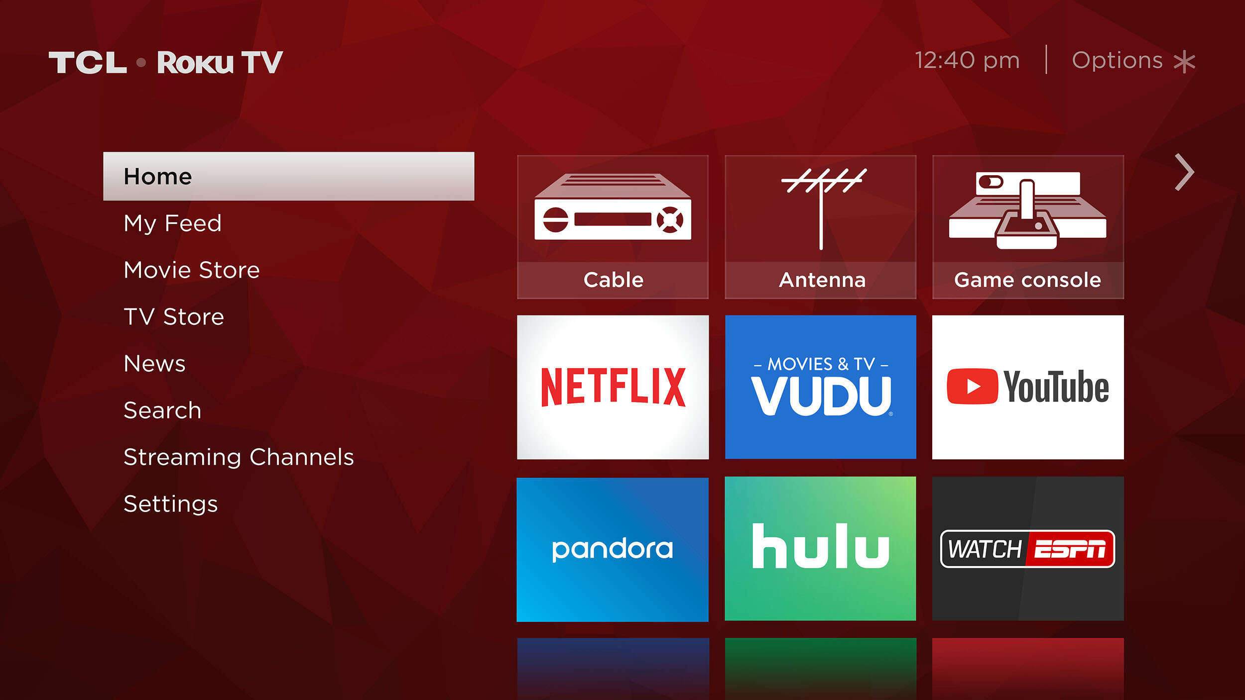 roku tv apps