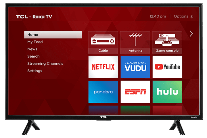 TCL 43" Class 3-Series FHD LED Roku Smart TV 43S303 - Front View