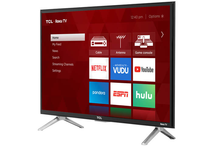 TCL 28" Class 3-Series HD LED Roku Smart TV - Angle View