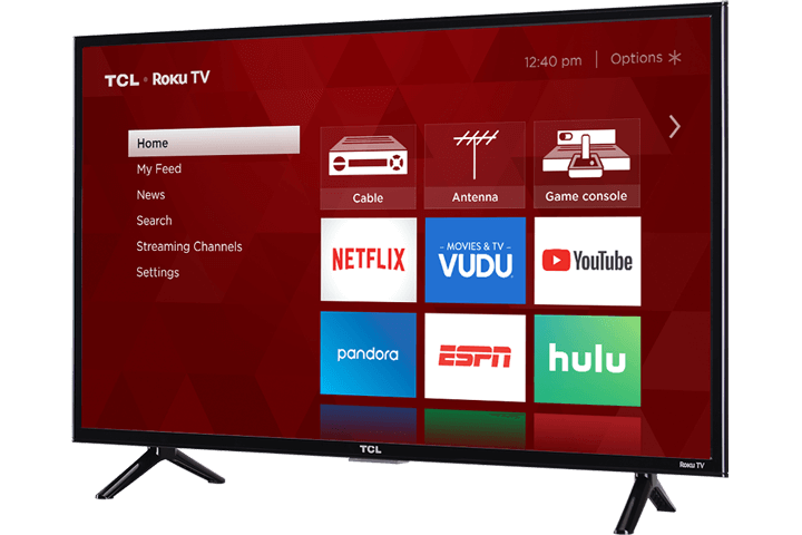 TCL 40" Class 3-Series FHD LED Roku Smart TV - 40S303 - Angle View