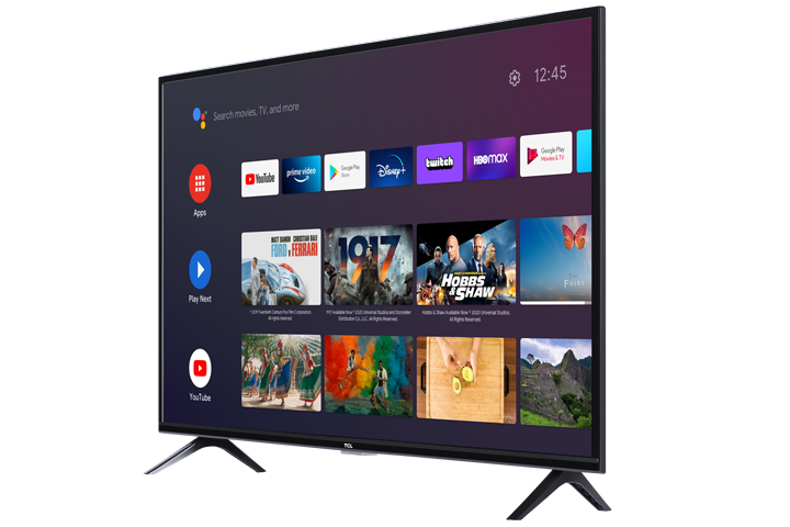 TCL 32” CLASS 3-SERIES HD LED Android SMART TV - 32S330 Angled Right