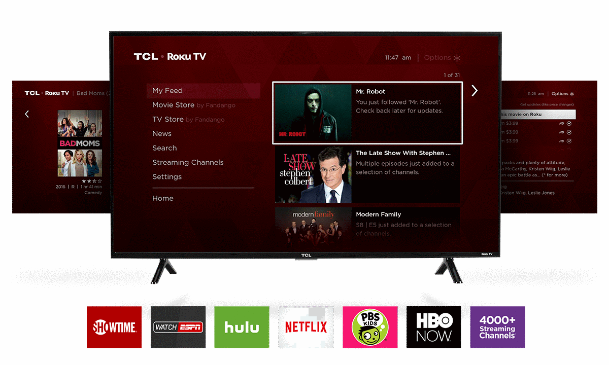 TCL 40” Class S-Series FHD LED Roku Smart TV    