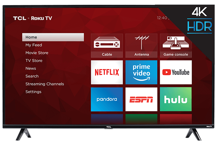 TCL 50” Class 4-Series 4K UHD HDR Roku Smart TV - 50S425