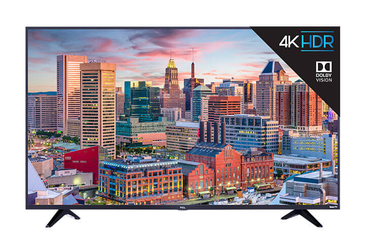 TCL 49" Class 5-Series 4K UHD Dolby Vision HDR Roku Smart TV - front